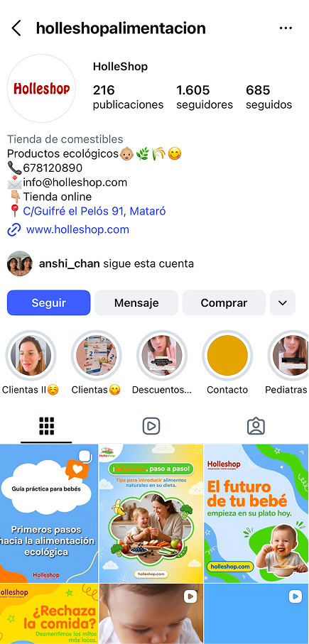HolleShop — alimentación ecológica