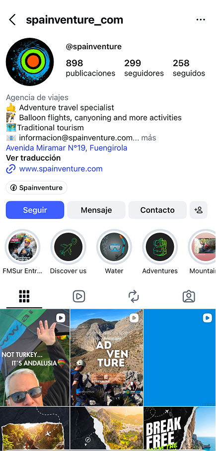 Spainventure — agencia de turismo de aventura